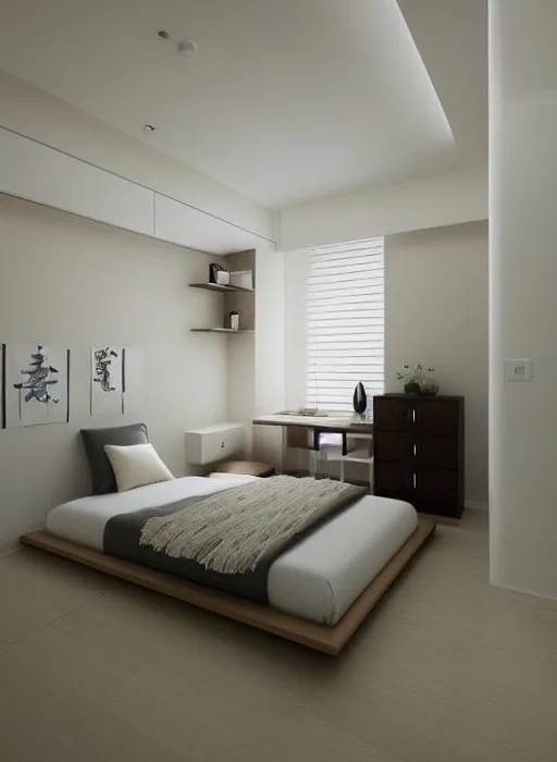 Bedroom after AI redesign